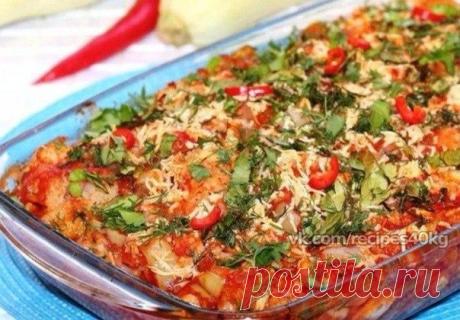 🔹Запеканка с цветной капустой и курицей в соусе🔹 / Всё за еду!