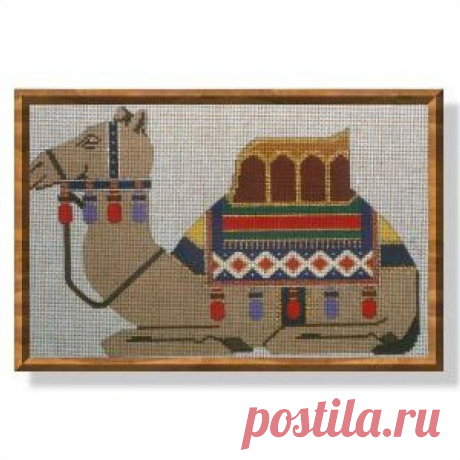 CD946A* Camello en reposo 5 3/4" Malla 18 DISEÑOS DE CAROL DUPREE Quail Run Designs - The NeedleArt Closet