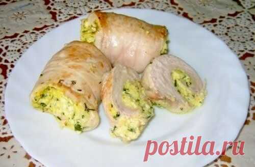 Куриный рулет с творогом - Home-Cook.Net