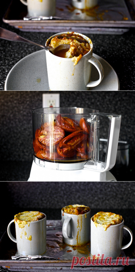 Томатный суп запеченный в духовке с сыром - Первый Женский