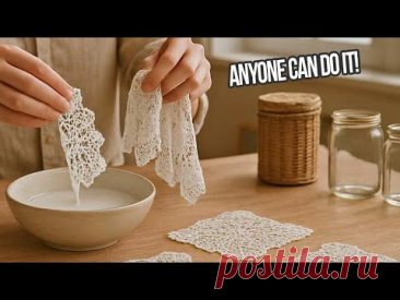 Я смешала клей и старое кружево, и вот что получилось! Результат ошеломительно потрясающий!