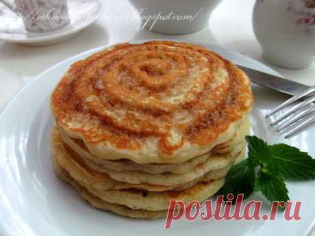 Постигая искусство кулинарии... : Панкейки «Синнабон» (Сinnamon roll pancakes)