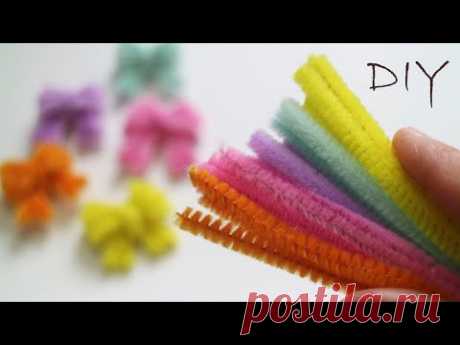 Very Simple How to make MINI BOWS from pipe cleaner