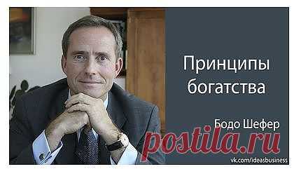 Бодо Шефер - принципы богатства