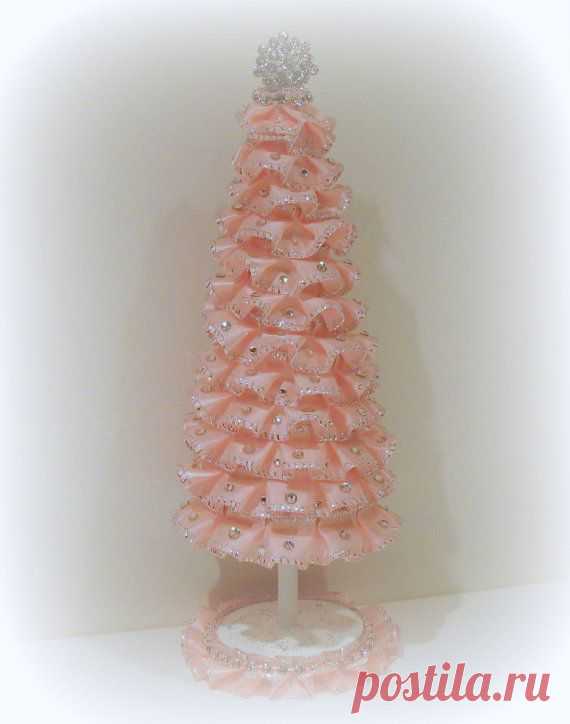Shabby Chic Christmas Tree Pink Christmas от uniqueboxboutique