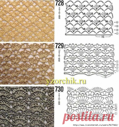 Узоры крючком