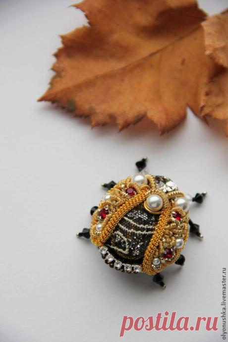 Брошь "Oro Coccinella.Primavera in Italia" - винтажные украшения,старинный стиль