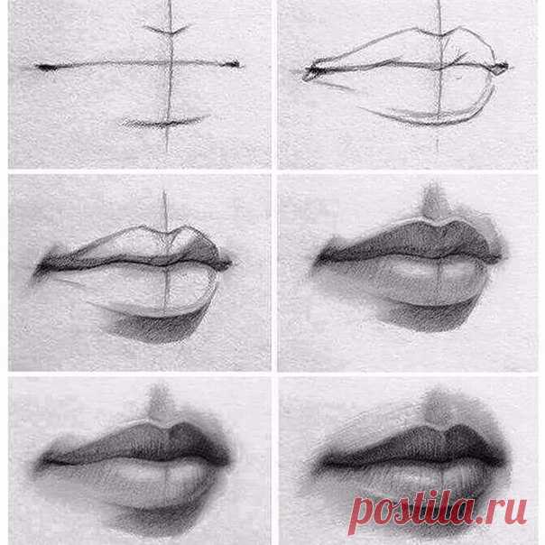 Рисуем губы