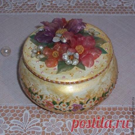 Купить Шкатулка " Цветы" - подарок девушке, подарок женщине, оригинальный подарок, шкатулка