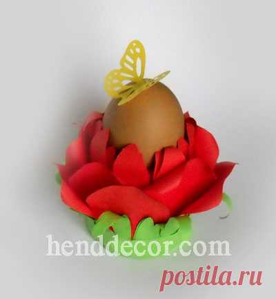 Пасхальное гнёздышко в форме розы - Калейдоскоп декора