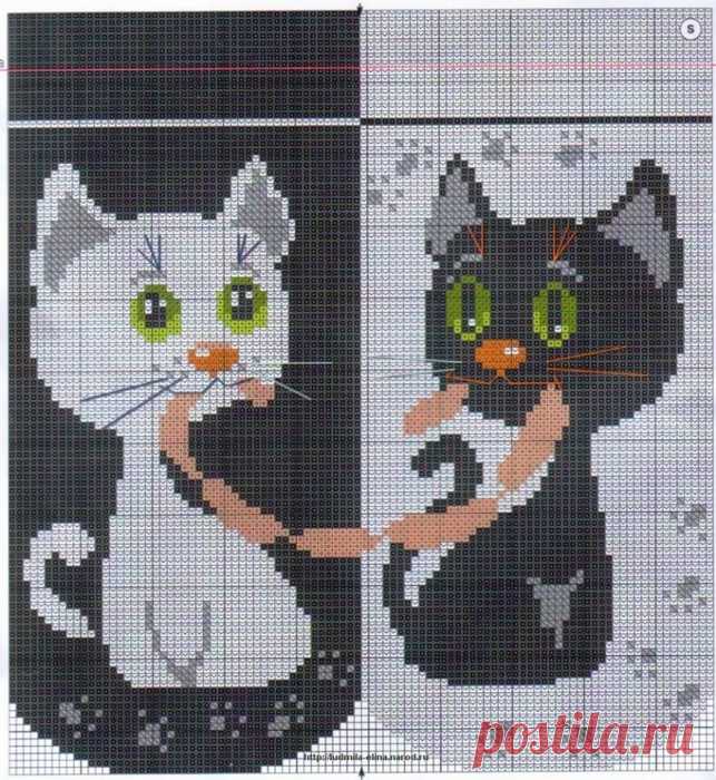 Кошки. Жаккард.