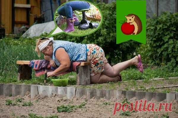 5 приспособлений для комфортной работы в огороде: сажать, полоть и рыхлить будем сидя, а не внаклонку Узнаете себя на этой картинке? Многие конечно посмеются, но в глубине души подумают 