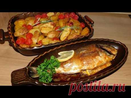 Рыба дорадо с картофелем в духовке. Самый простой и вкусный обед.