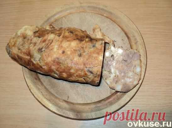Домашняя печеночная колбаса