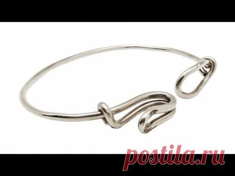 How to make this Sterling Silver Hook and Eye Wire Wrapped Bracelet