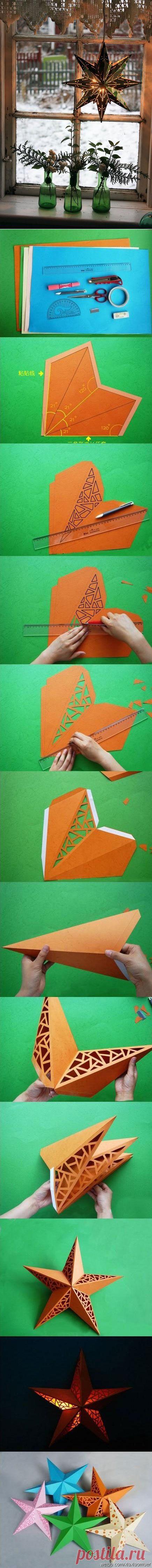 Мастер-класс «Звёздочка на окно» | Изюминки