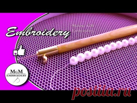 TAMBOUR BEADING #2 \ ТАМБУРНЫЙ ШОВ С БИСЕРОМ #2