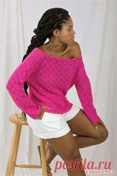 Красивый джемпер от бразильских дизайнеров. Спицы. Видео МК. - ВЯЗАНАЯ МОДА+ ДЛЯ НЕМОДЕЛЬНЫХ ДАМ - Страна Мам