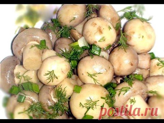 ОЧЕНЬ БЫСТРЫЕ МАРИНОВАННЫЕ ШАМПИНЬОНЫ!