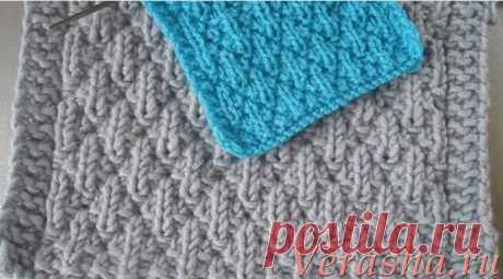 Узор для пледа с ромбами | Вераша - о вязании в деталях | Яндекс Дзен