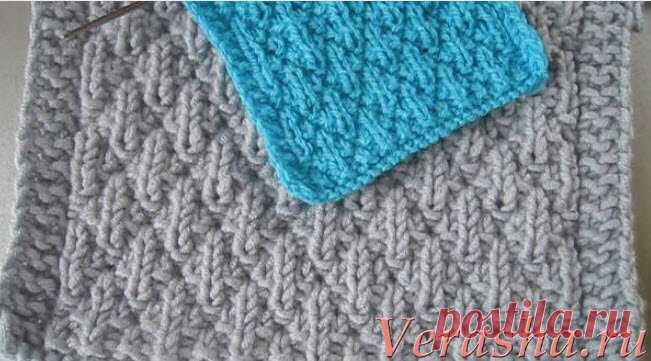 Узор для пледа с ромбами | Вераша - о вязании в деталях | Яндекс Дзен