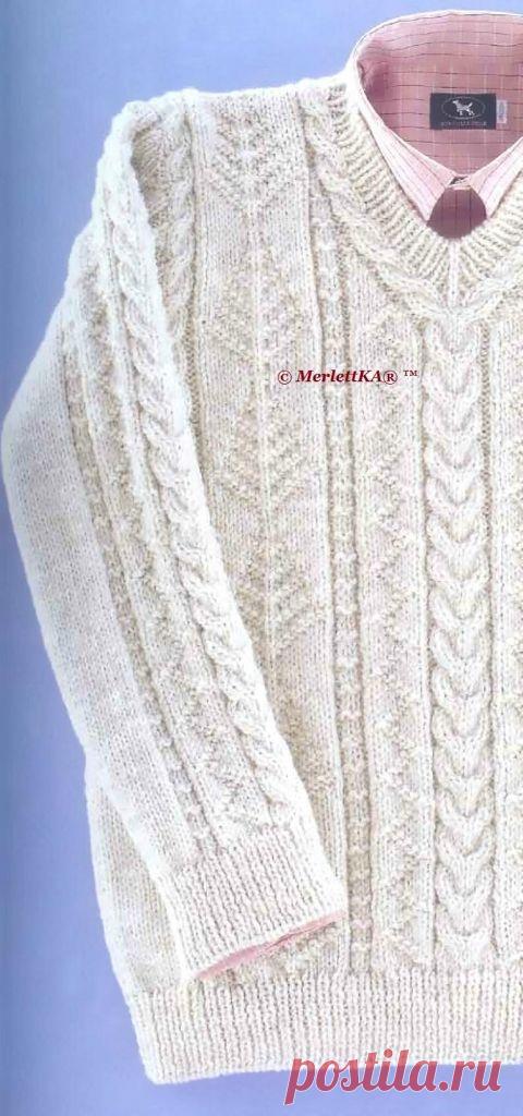 Вязание спицами - пуловер и кардиган "dress code" - офисный стиль