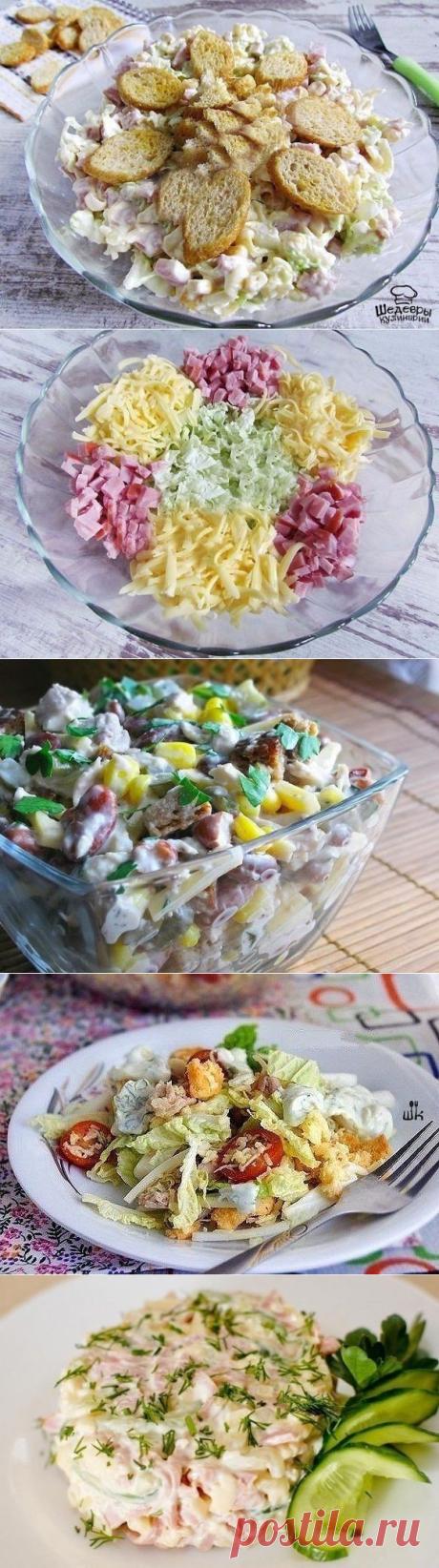 САЛАТ ИЗ ПЕКИНСКОЙ КАПУСТЫ С СУХАРИКАМИ » В сети – себя просвети!