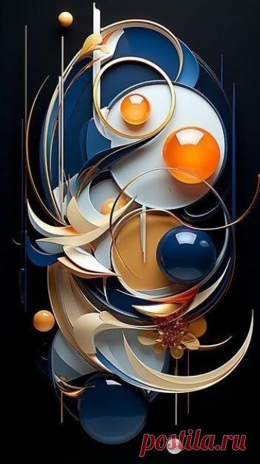 Пин на доске абстракция