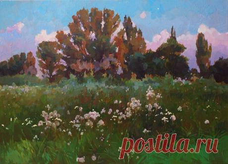 Анастасія Ярошевич, "Перша зірка", полотно, олія, 2017 рік