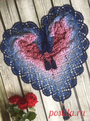 Шаль. Крючок. Схемы