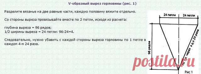 Расчет выреза горловины