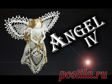 Как связать АНГЕЛА НА РОЖДЕСТВО КРЮЧКОМ Часть IV | Новогодний подарок