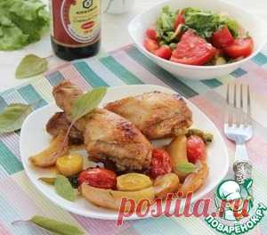 Курица с овощами в пикантном маринаде - кулинарный рецепт