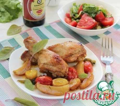 Курица с овощами в пикантном маринаде - кулинарный рецепт