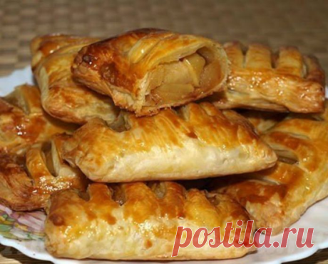 Невероятно вкусные и сочные слойки с яблоками. Приготовит даже ребенок!