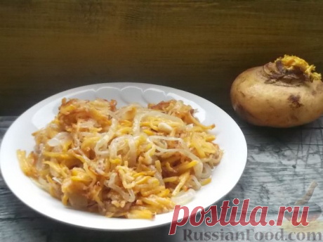 Рецепт: Жареная репа с луком на RussianFood.com
