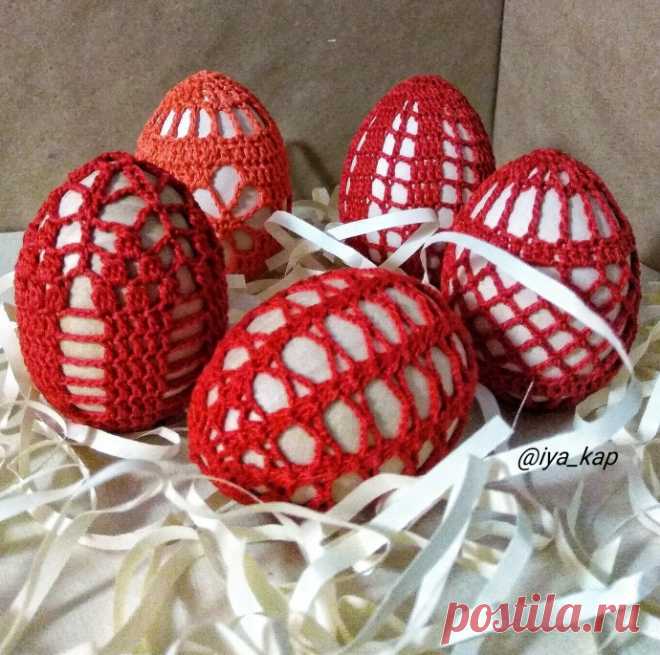 Схемы для обвязки декоративных пасхальных яиц