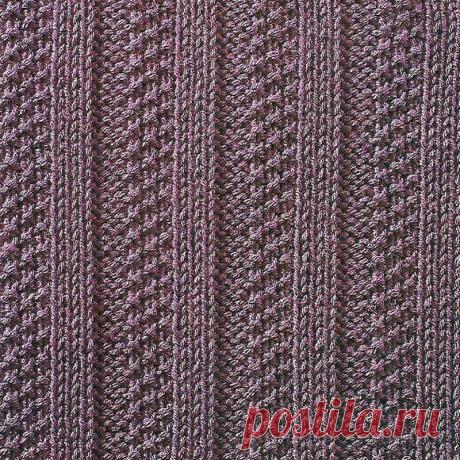 Узор № 97 - рельефная резинка. Схему вязания и условные обозначения вы сможете увидеть на сайте.