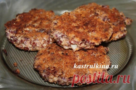 Постные котлеты из фасоли, рецепт с пошаговыми фото