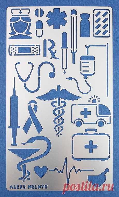 Amazon.com: Aleks Melnyk 11 Bullet Journal Stencil Metal/Medicine/Stainless Steel Planner Stencils Journal/Notebook/Diary/Bujo/Scrapbooking/Crafting/DIY Drawing Template Stencil: Toys & Games