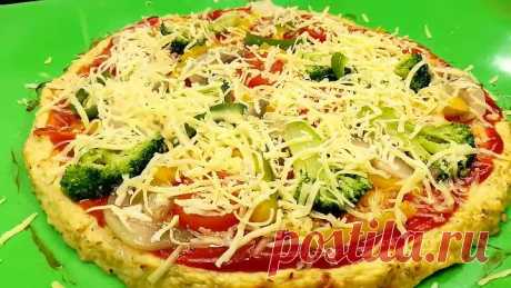 Едим такую ПИЦЦУ даже вечером. БЕЗ МУКИ. Сочная и очень вкусная.