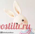 Вяжем крючком ушастых зайцев. Схемы и описание