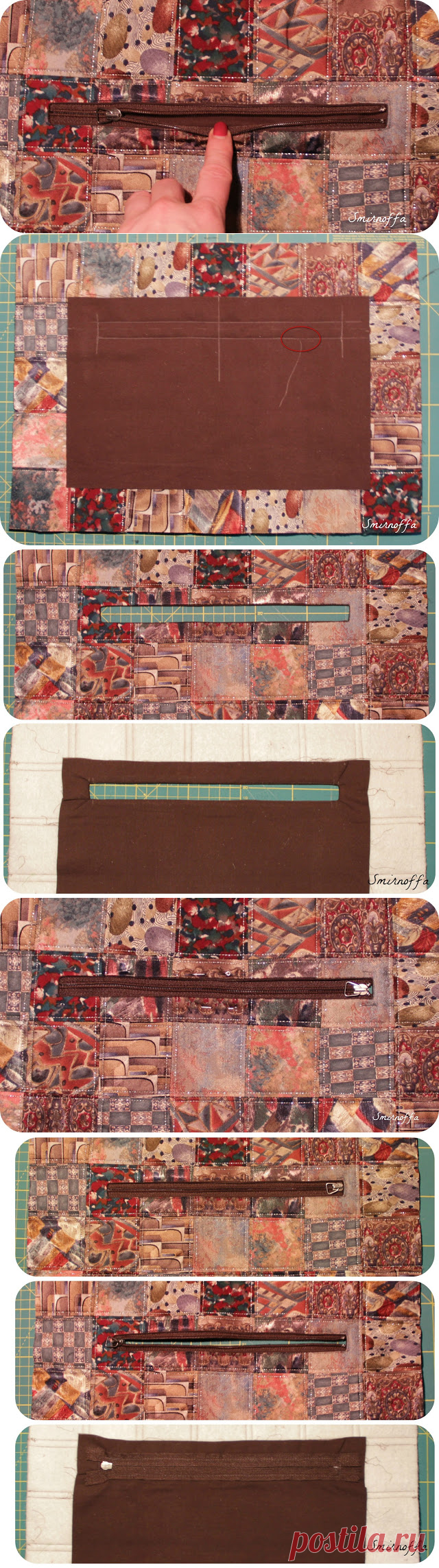 Прорезной карман на молнии, мастер- класс.