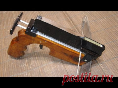 6-ти зарядный АРБАЛЕТ ИЗ ПИЛЫ / 6 charging the CROSSBOW FROM SAW