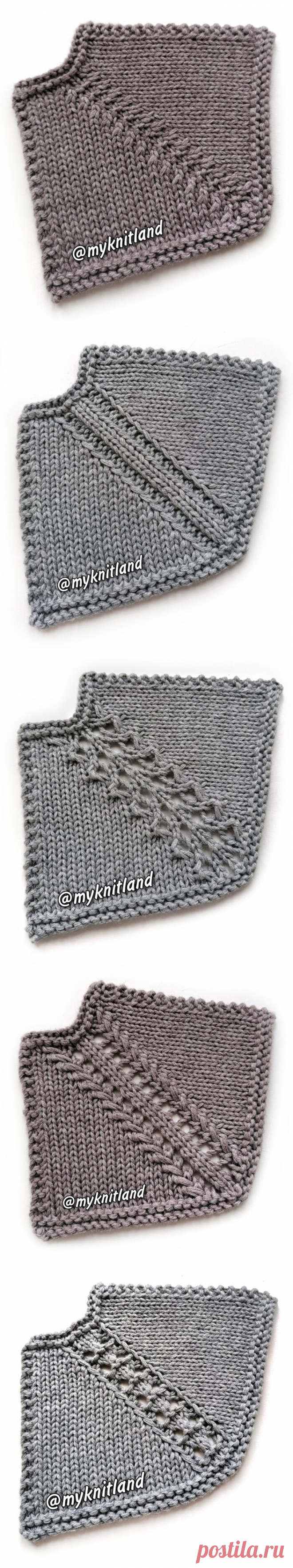 10 идей для регланной линии при вязании сверху вниз - Irina Dmitrieva