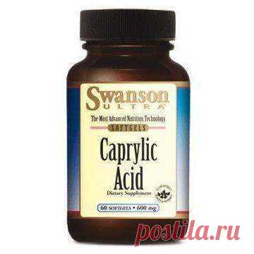 SWANSON caprylic acid, 600 mg capsules x 60