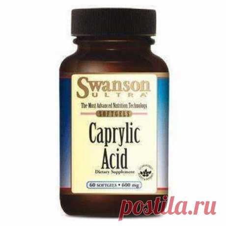 SWANSON caprylic acid, 600 mg capsules x 60