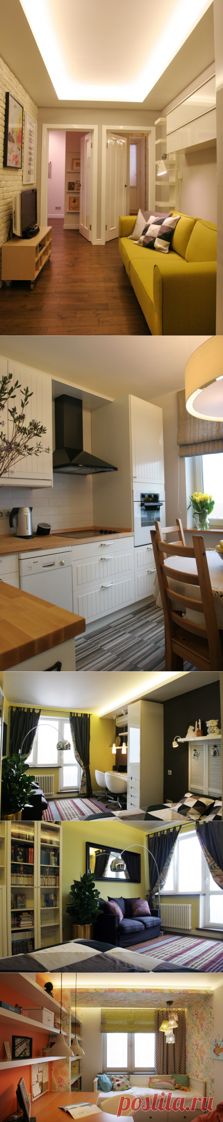 Ремонт типовой трешки: яркая квартира в Ясенево