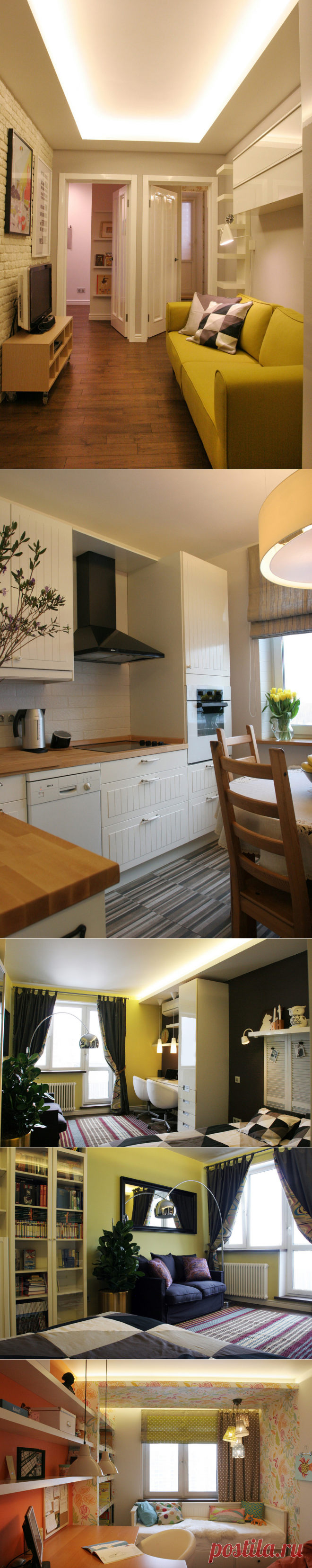 Ремонт типовой трешки: яркая квартира в Ясенево