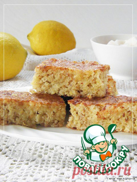 Лимонно-изюмный пирог
